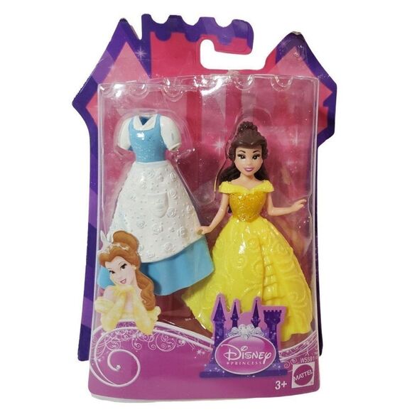 Disney Princess Little Kingdom Belle Mini Figure Set Vintage Toys RARE Dolls NEW - Picture 1 of 6